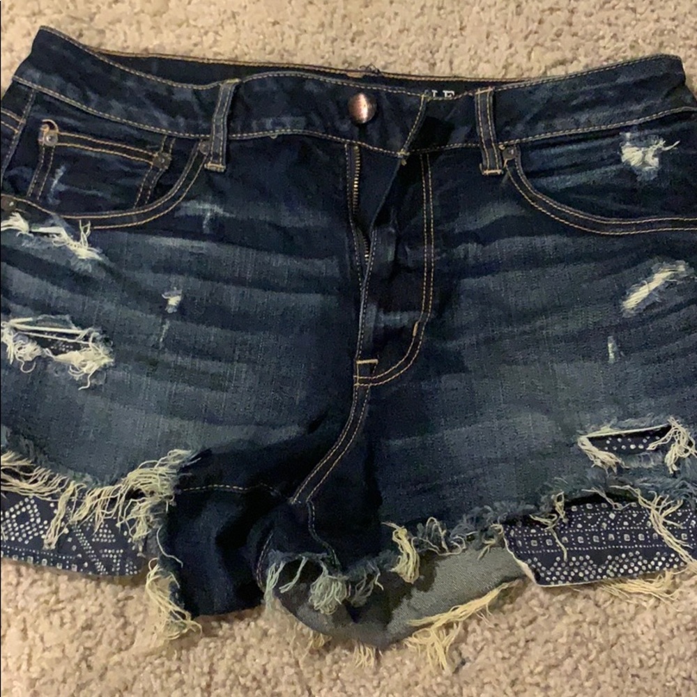 American eagle hi-rise denim shorts!